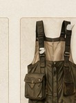 Classic river fishing vest and wading apparel